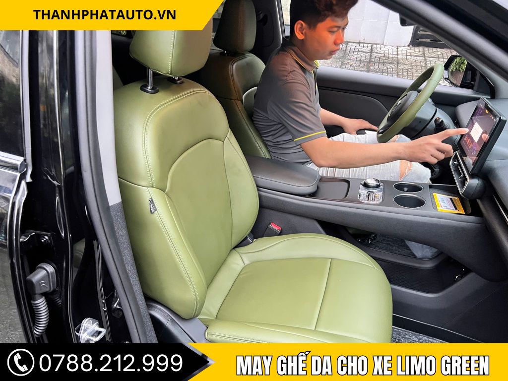 Bọc Ghế Da Cho Xe Limo Green