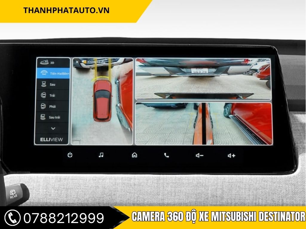 Camera 360 Độ Xe Mitsubishi Destinator - Lắp Nhanh, Chuẩn Đẹp