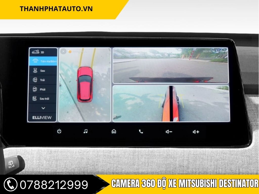 Camera 360 Độ Xe Mitsubishi Destinator - Lắp Nhanh, Chuẩn Đẹp