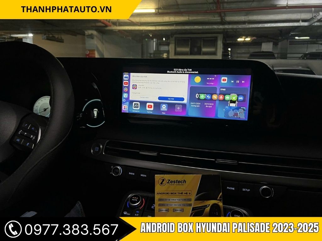 Hình Ảnh Android Box Hyundai Palisade 2023, 2024, 2025