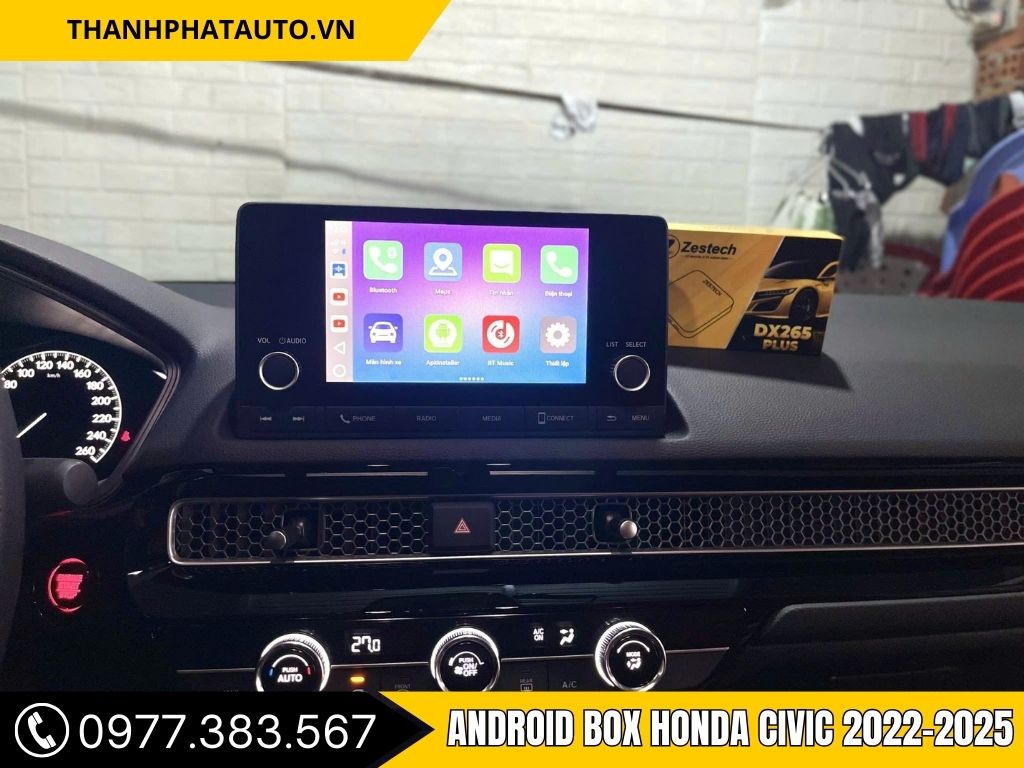 Hình Ảnh Android Box Honda Civic 2022, 2023, 2024, 2025