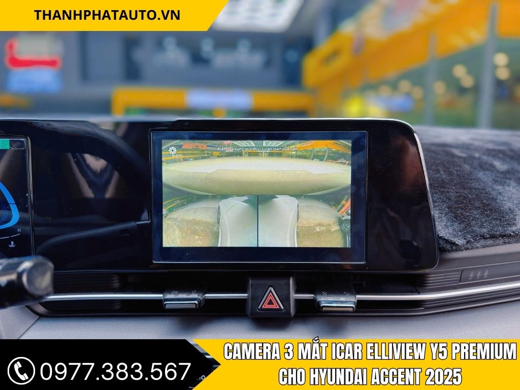 Hinh Ảnh Camera 3 Mắt Icar Elliview Y5 Premium cho Hyundai Accent 2025 