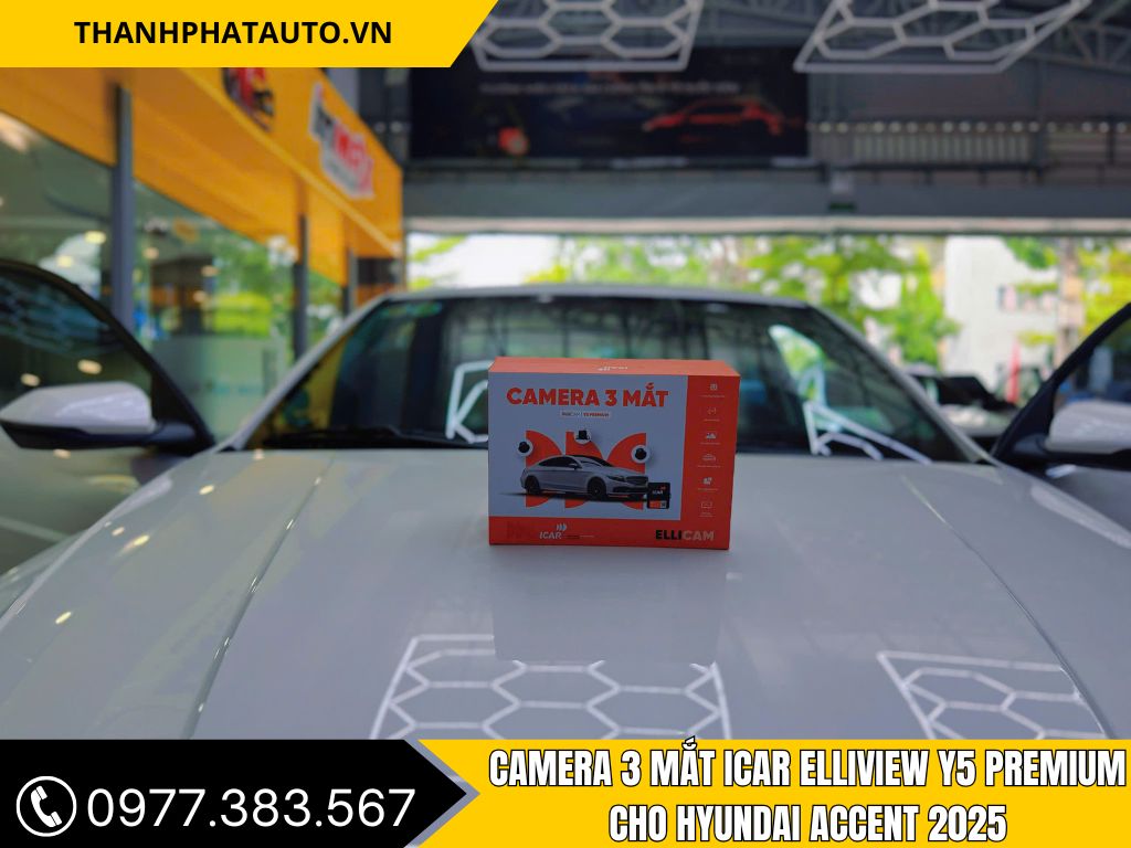 Hinh Ảnh Camera 3 Mắt Icar Elliview Y5 Premium cho Hyundai Accent 2025 