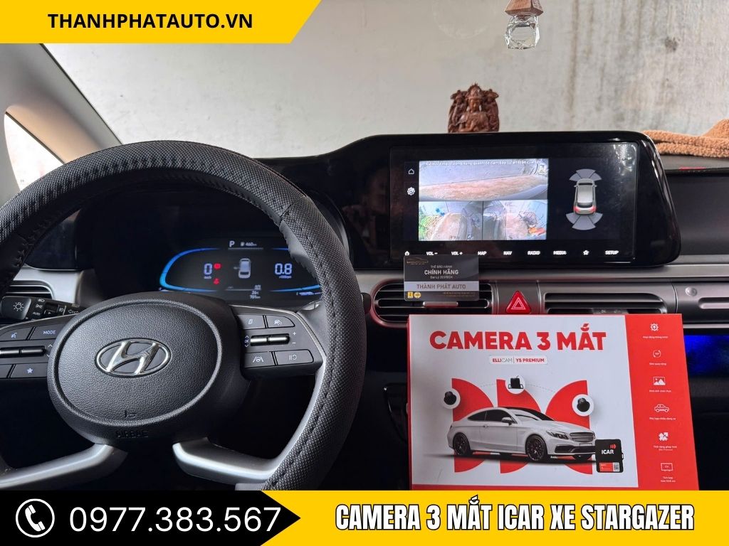 Hình Ảnh Camera 3 Mắt Icar Xe Stargazer