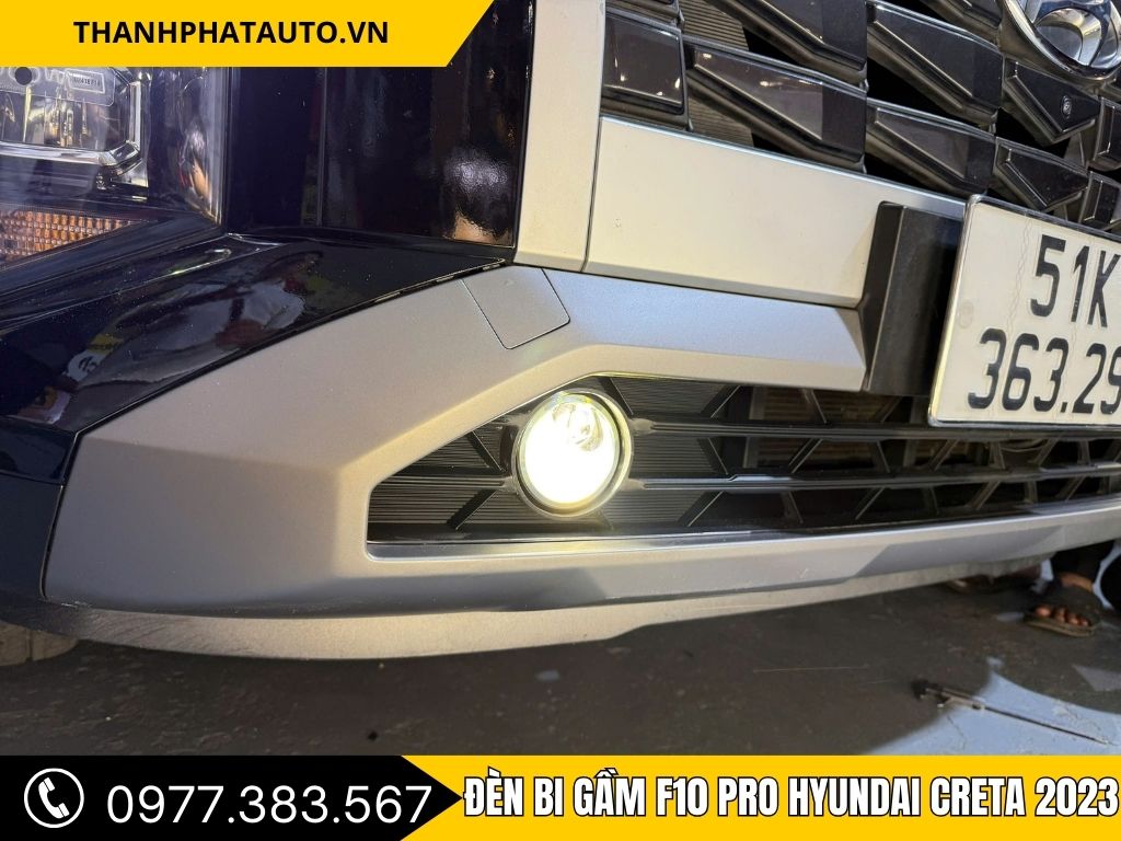 Hình Ảnh Đèn Bi Gầm F10 Pro Cho Hyundai Creta 2023