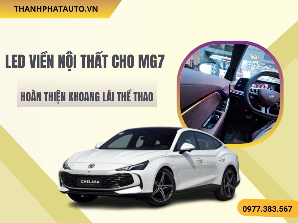 Hình Ảnh Led Viền Nội Thất Cho Xe MG7