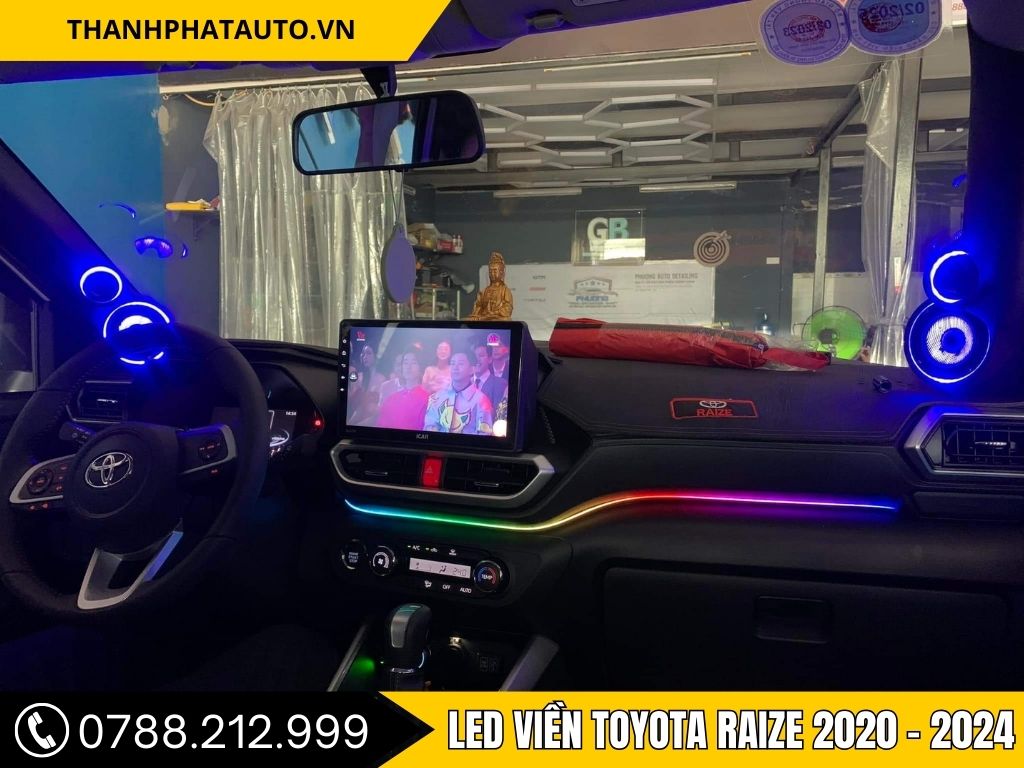 LED Viền Nội Thất Toyota Raize 2020–2024