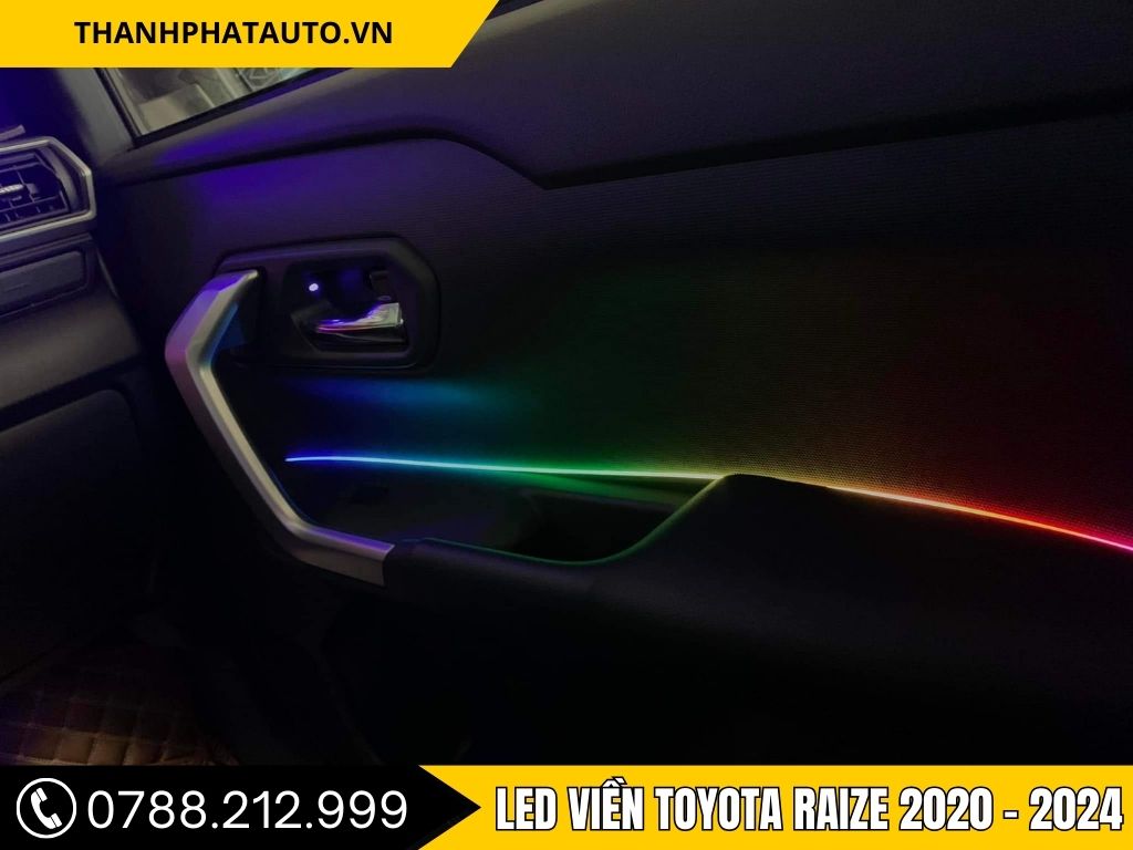 LED Viền Nội Thất Toyota Raize 2020–2024