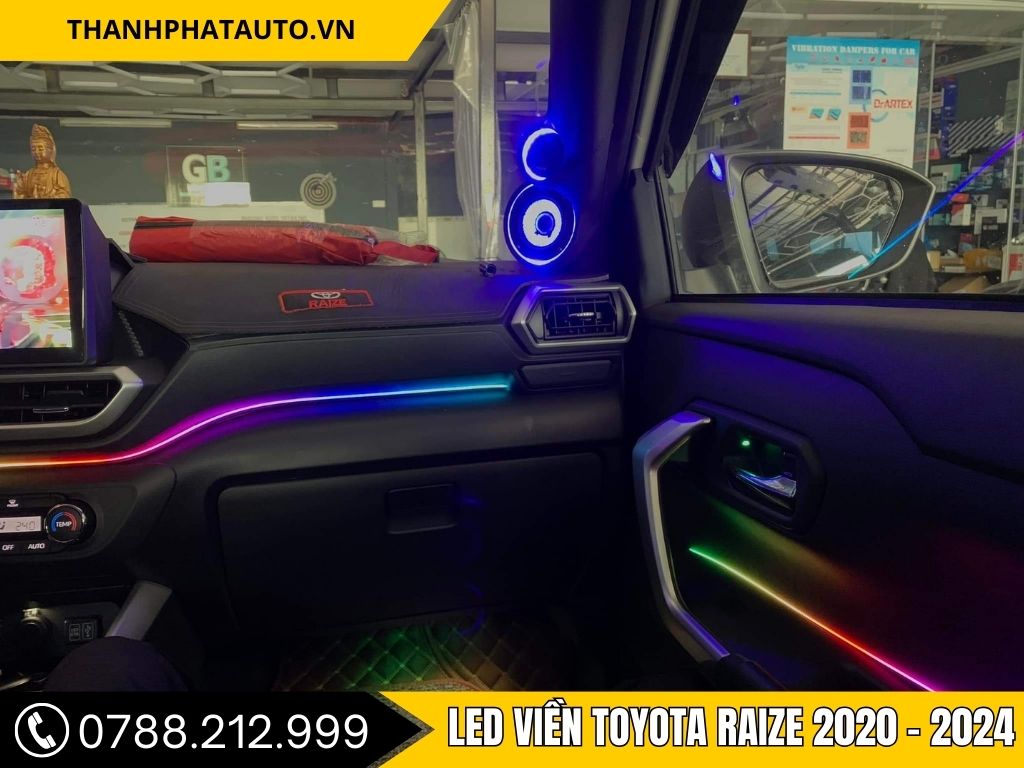 LED Viền Nội Thất Toyota Raize 2020–2024