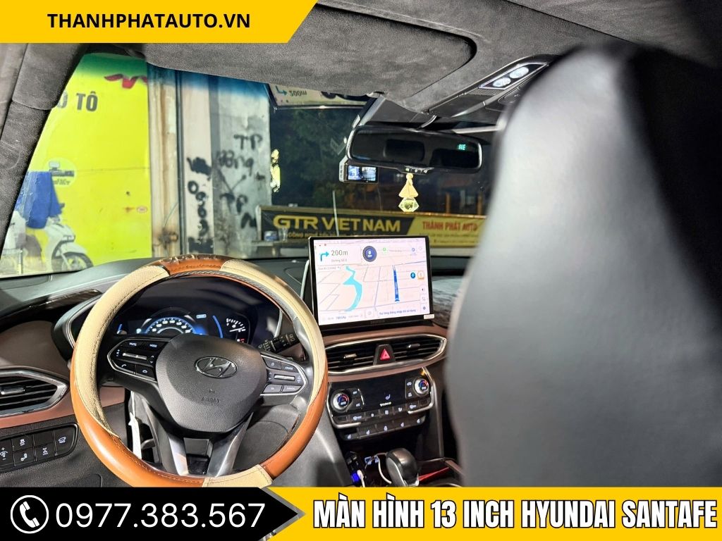 Hình Ảnh Màn Hình 13 Inch Hyundai SantaFe 2019, 2020, 2021