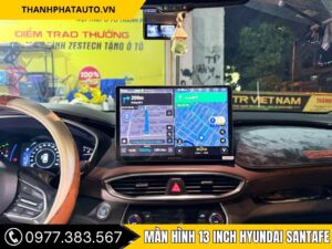 Hình Ảnh Màn Hình 13 Inch Hyundai SantaFe 2019, 2020, 2021