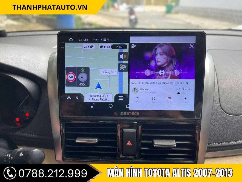 Màn Hình Android Toyota Altis 2007–2013