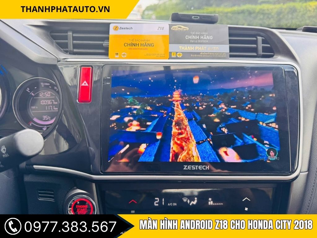 Hình Ảnh Màn Hình Android Z18 Cho Honda City 2018