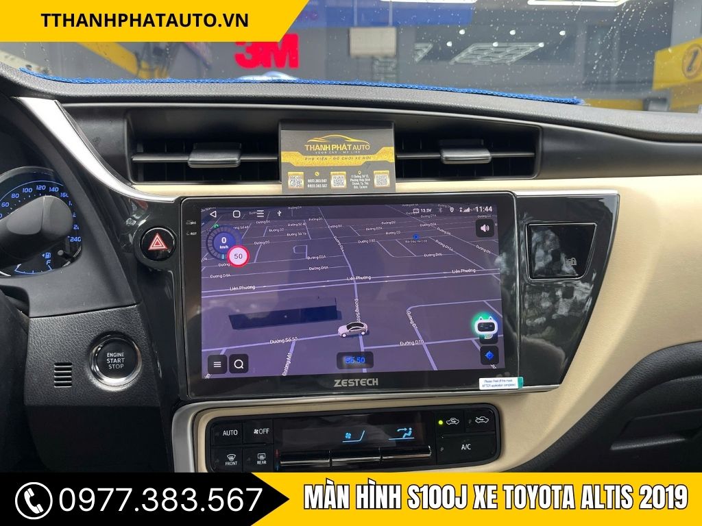 Hình Ảnh Màn Hình S100J Xe Toyota Altis 2019