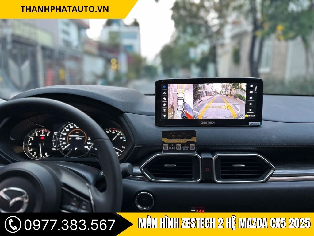 Hình Ảnh Màn Hình Zestech 2 Hệ Mazda CX5 2025