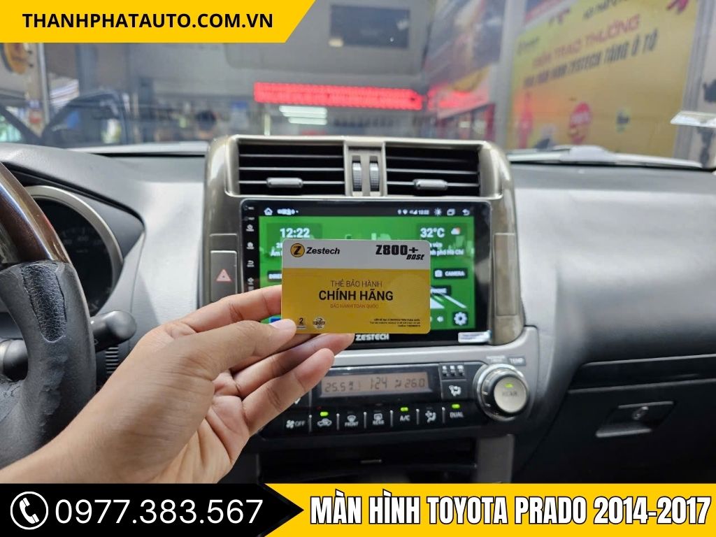 Hình Ảnh Màn Hình Toyota Prado 2014, 2015, 2016, 2017
