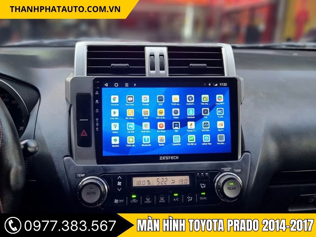 Hình Ảnh Màn Hình Toyota Prado 2014, 2015, 2016, 2017
