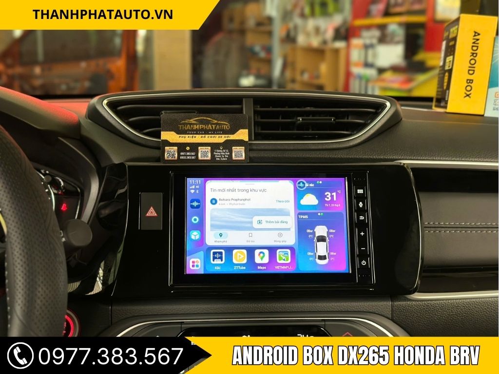 Android Box DX265 Honda BRV – Biến Màn Hình Zin Thành Màn Hình Thông Minh