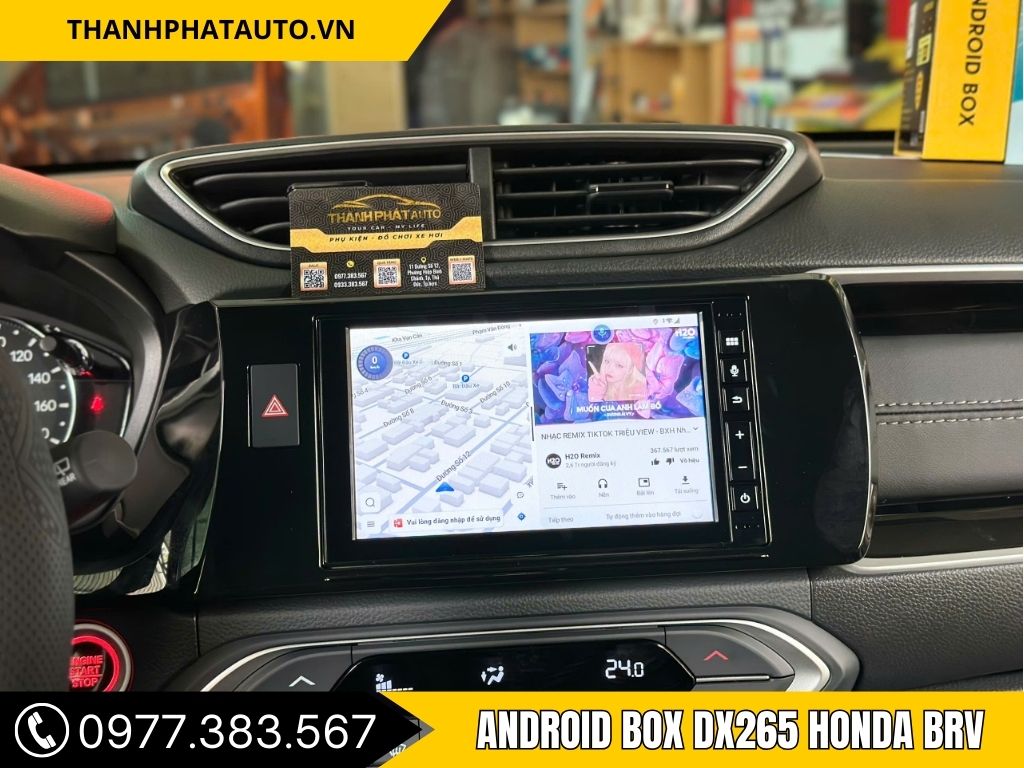 Android Box DX265 Honda BRV – Biến Màn Hình Zin Thành Màn Hình Thông Minh