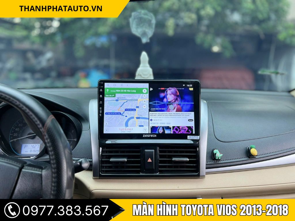 Hình Ảnh Màn Hình Toyota Vios 2013, 2014, 2015, 2016, 2017, 2018