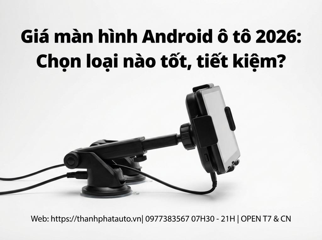 Giá màn hình Android ô tô 2026: Chọn loại nào tốt, tiết kiệm?