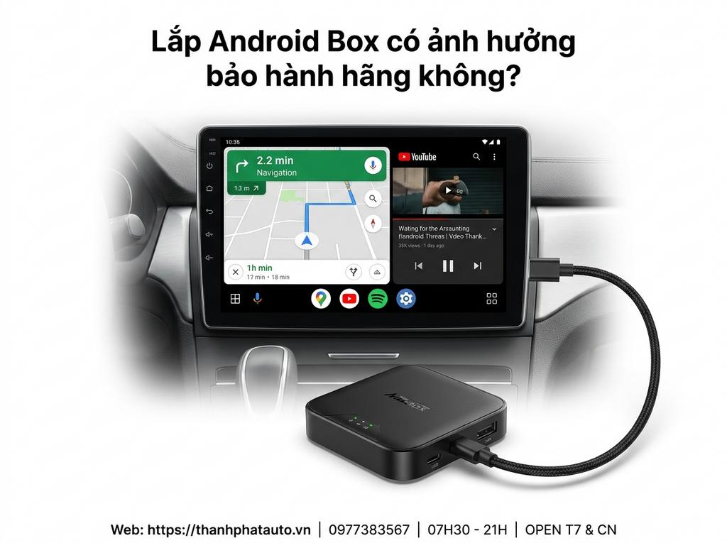 Lắp Android Box có ảnh hưởng bảo hành hãng không?