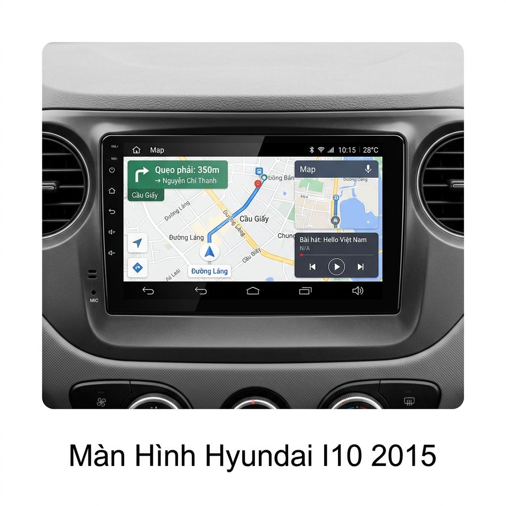 Màn Hình Android Hyundai I10 2015 Lắp Đặt Tận Nơi Uy Tín chính hãng