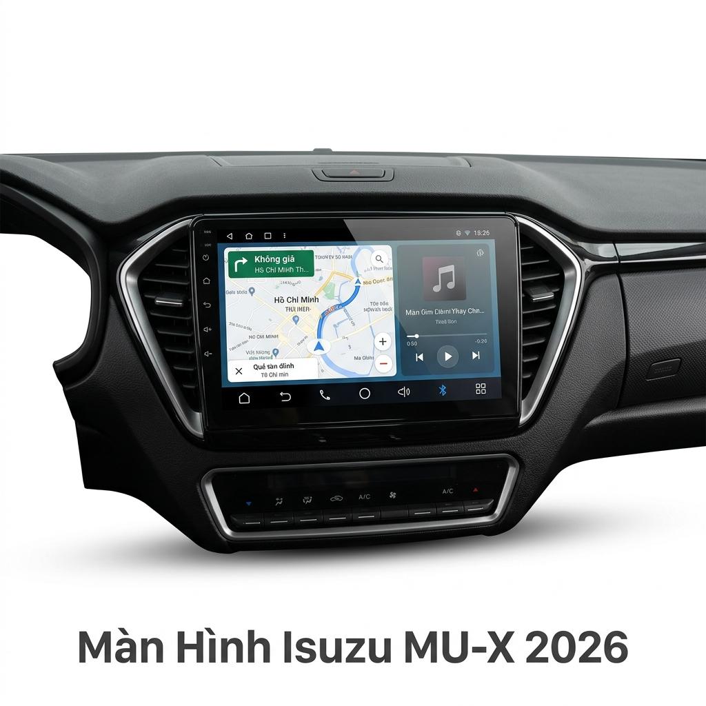 Màn Hình Android Isuzu Mu-X 2026 Cao Cấp Hỗ Trợ Lắp Đặt Tận Nơi chính hãng