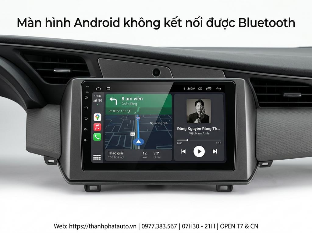 Màn hình Android không kết nối được Bluetooth