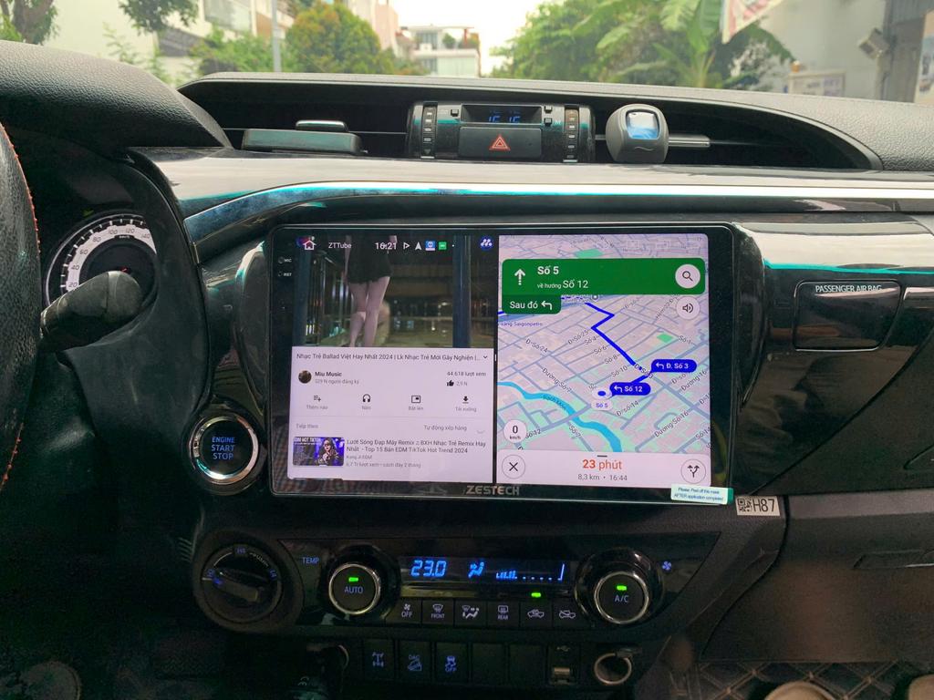 Màn Hình Android Toyota Hilux 2021 Lắp Đặt Tận Nơi Uy Tín chính hãng 2