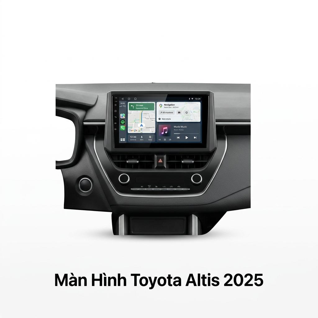 Màn Hình Toyota Altis 2025 Android Thông Minh Lắp Đặt Tận Nơi chính hãng