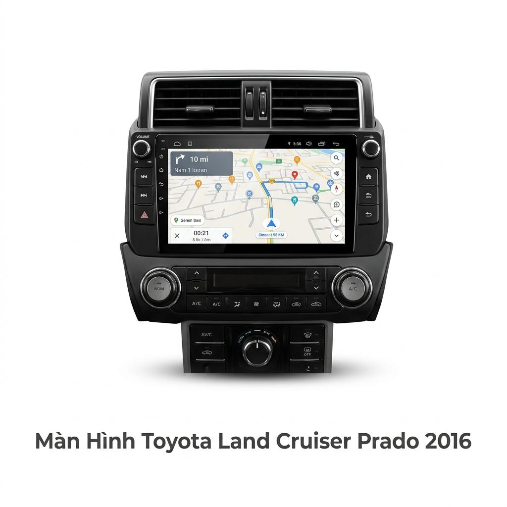 Màn Hình Toyota Land Cruiser Prado 2016 Lắp Đặt Tận Nơi Uy Tín chính hãng