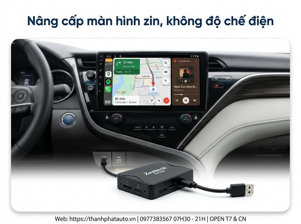 Nâng cấp màn hình zin, không độ chế điện