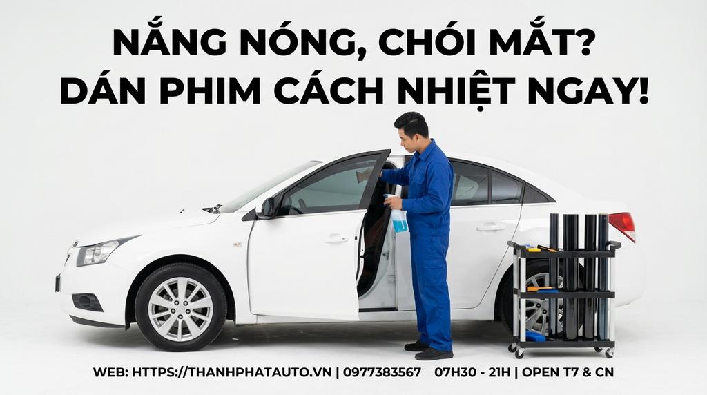 Nắng nóng, chói mắt? Dán phim cách nhiệt ngay!