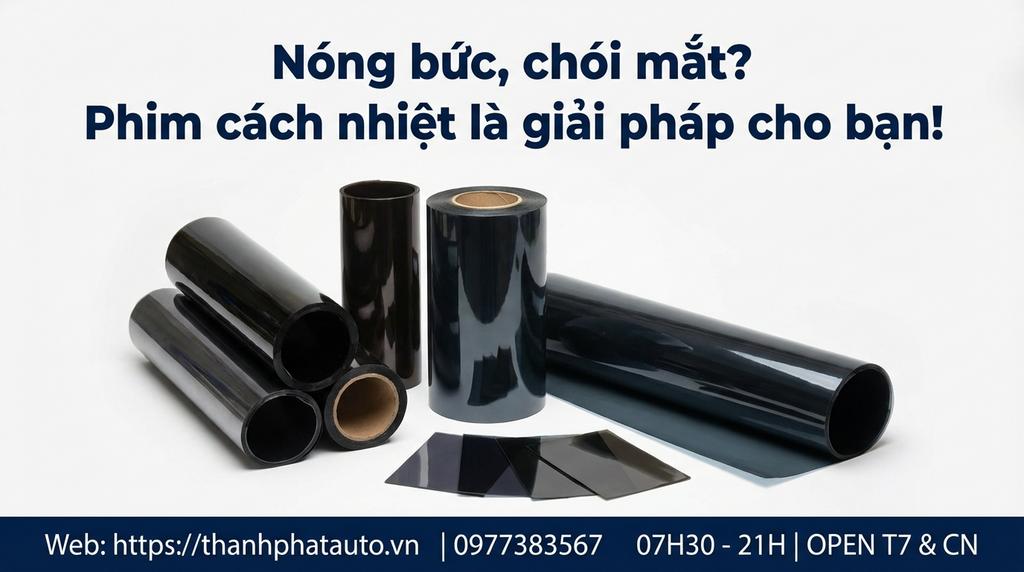 Nóng bức, chói mắt? Phim cách nhiệt là giải pháp cho bạn!