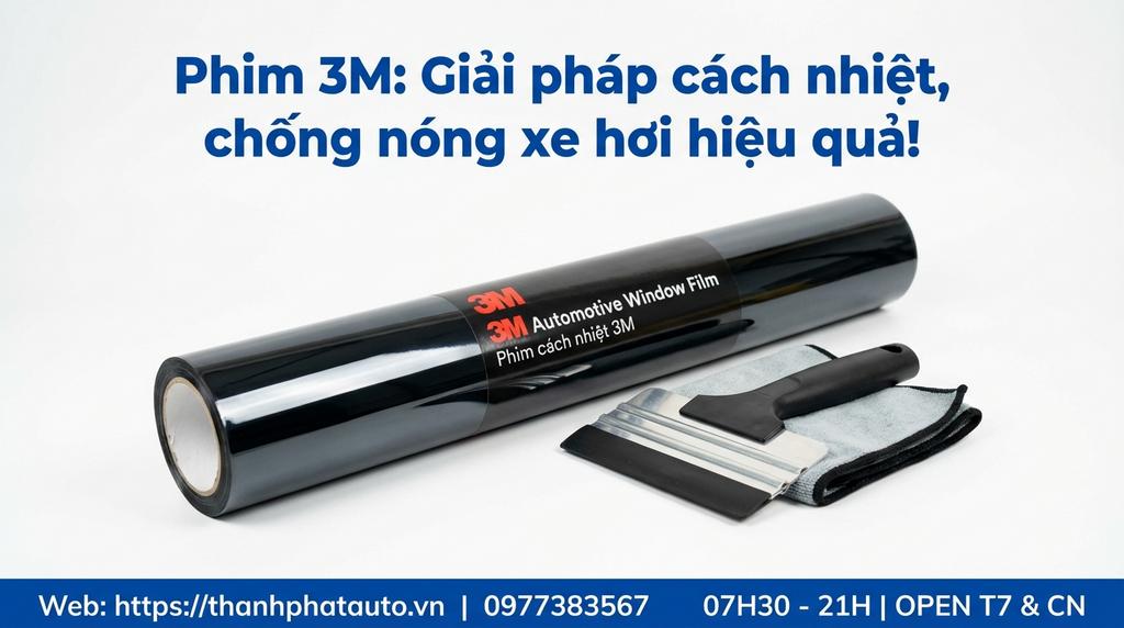 Phim 3M: Giải pháp cách nhiệt, chống nóng xe hơi hiệu quả!