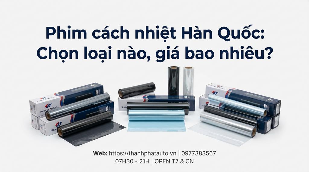 Phim cách nhiệt Hàn Quốc: Chọn loại nào, giá bao nhiêu?