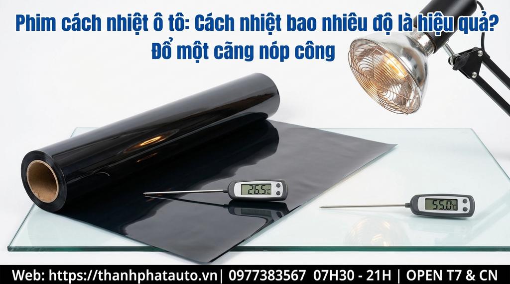 Phim cách nhiệt ô tô: Cách nhiệt bao nhiêu độ là hiệu quả?