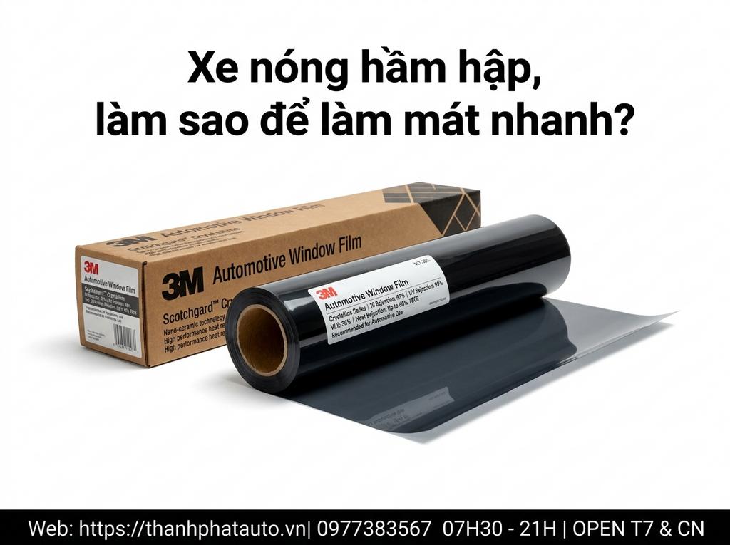Xe nóng hầm hập, làm sao để làm mát nhanh?