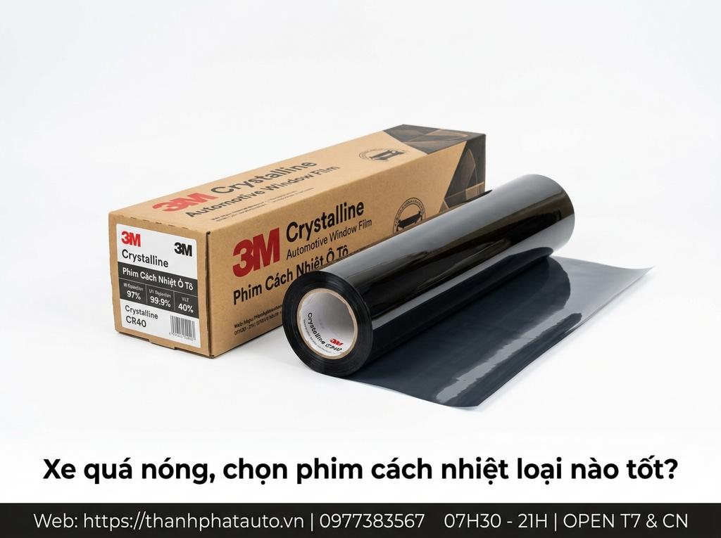 Xe quá nóng, chọn phim cách nhiệt loại nào tốt?