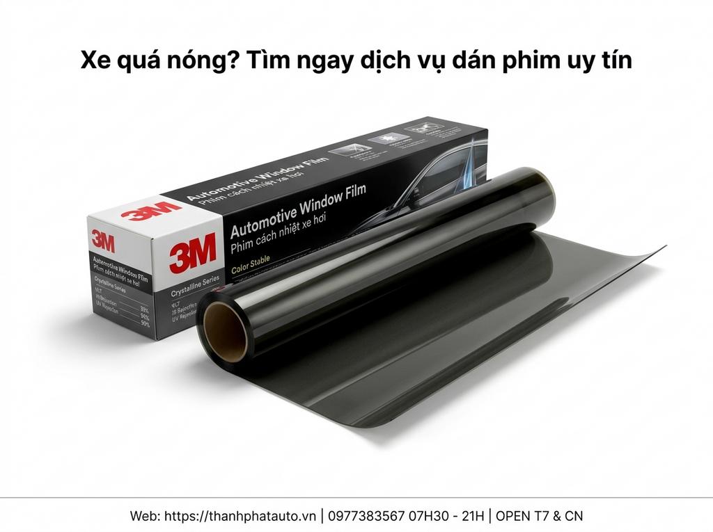 Xe quá nóng? Tìm ngay dịch vụ dán phim uy tín
