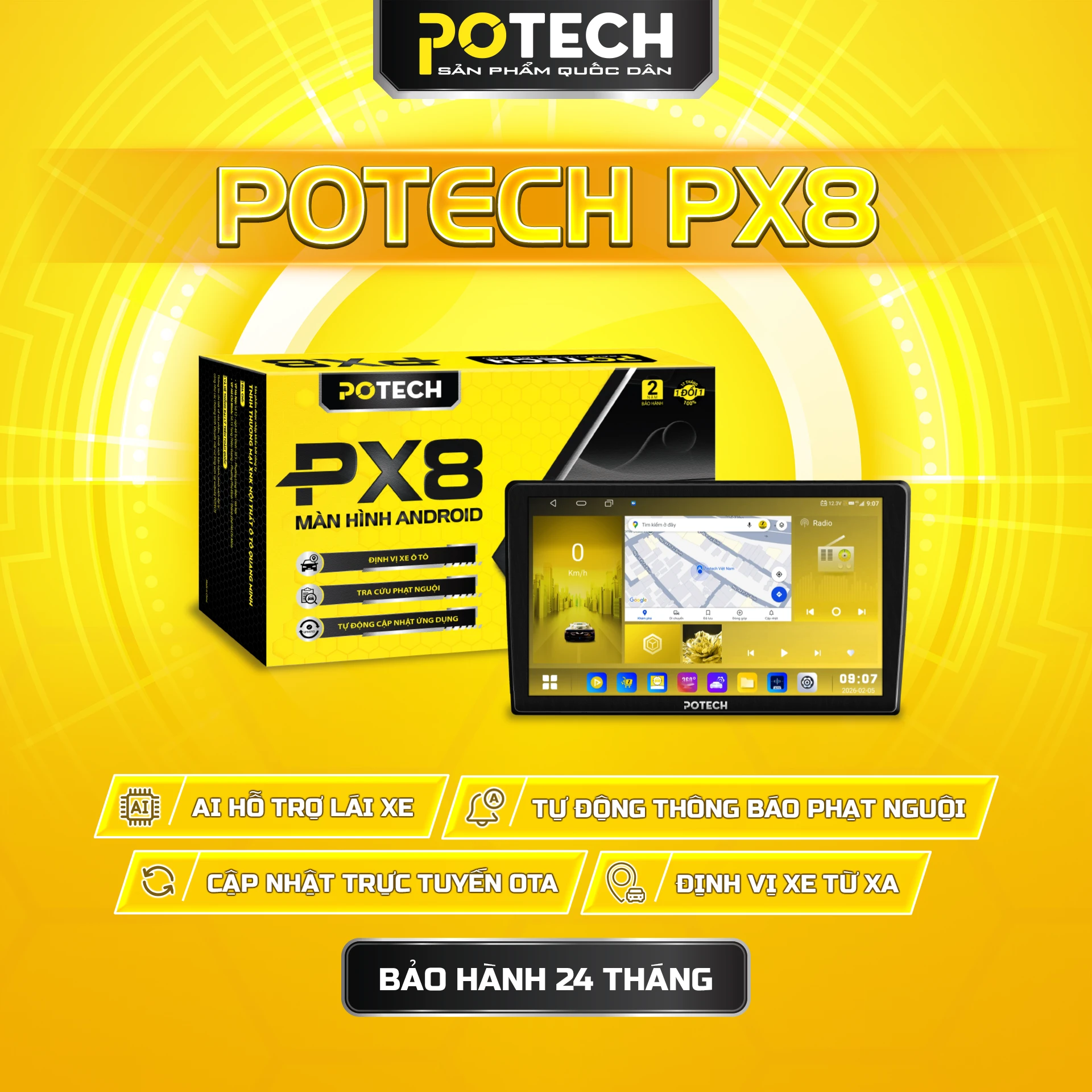 Màn Hình Potech PX8