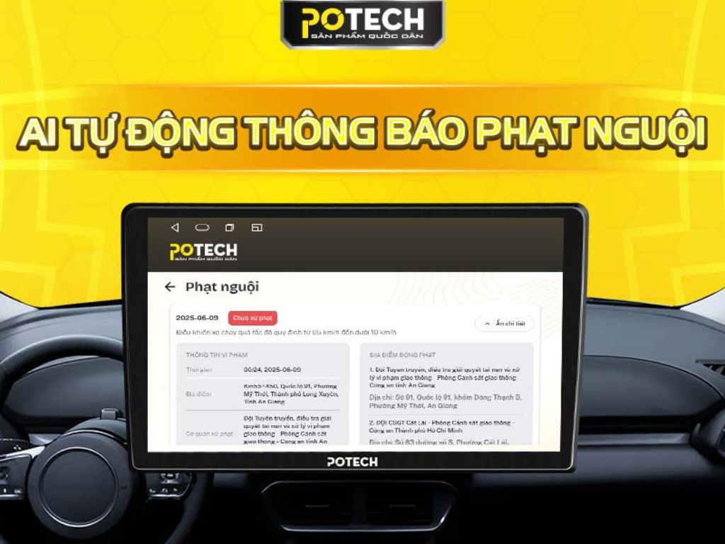 AI tự động thông báo phạt nguội