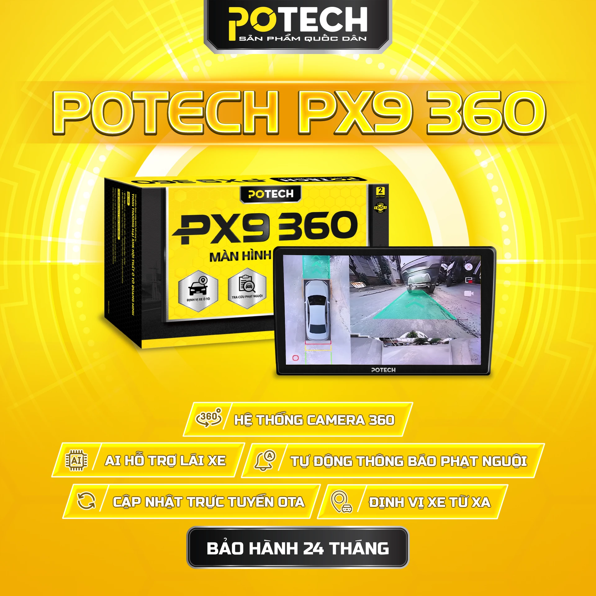 Màn hình Potech PX9 360