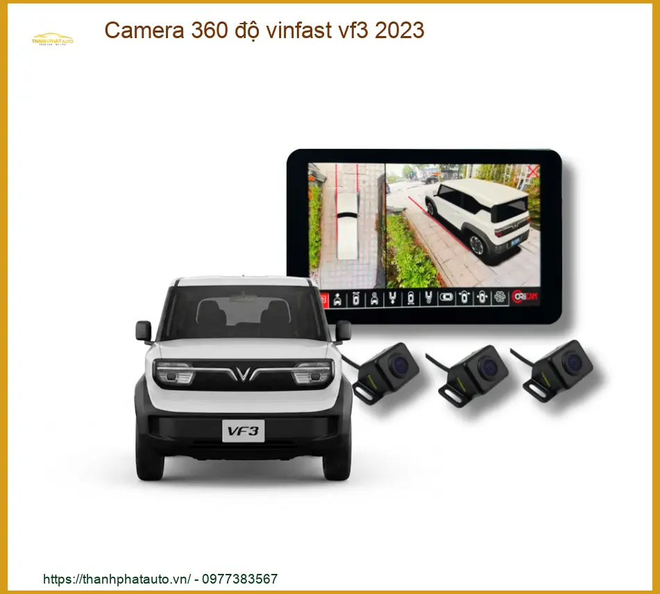 Camera 360 Độ Vinfast Vf3 2023 - Lắp Đặt Chính Hãng, Hỗ Trợ Lái Xe An Toàn
