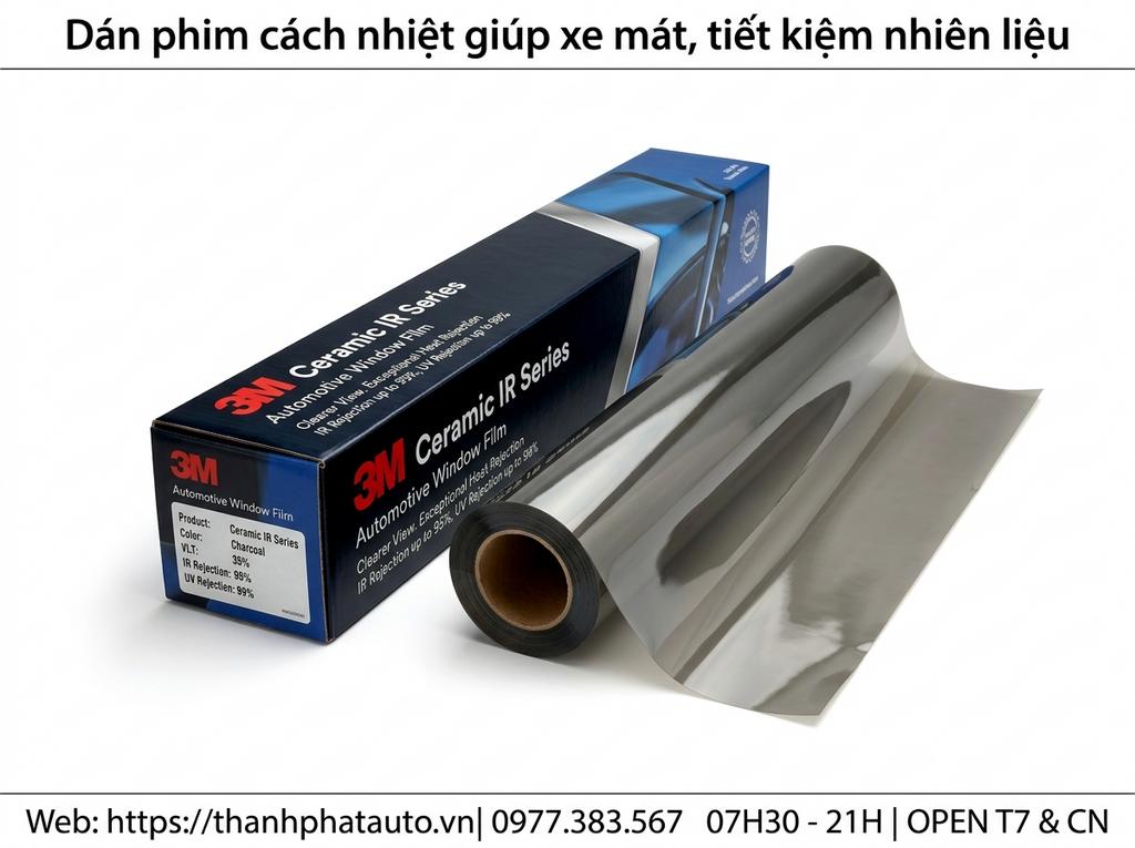 Dán phim cách nhiệt giúp xe mát, tiết kiệm nhiên liệu