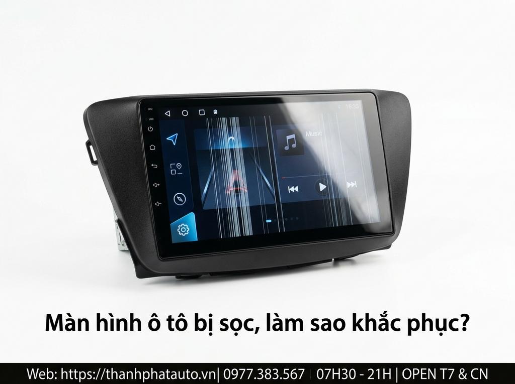 Màn hình ô tô bị sọc, làm sao khắc phục?