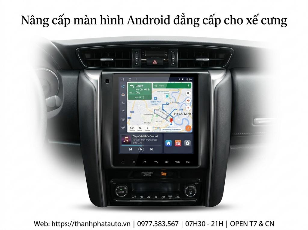 Nâng cấp màn hình Android đẳng cấp cho xế cưng