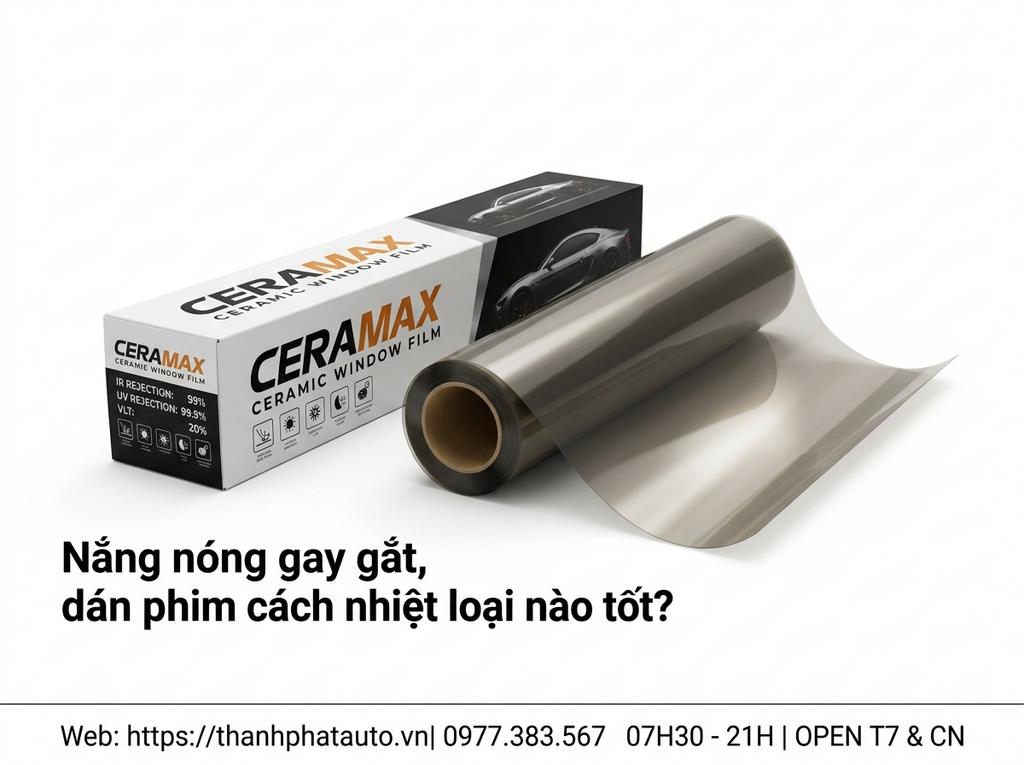 Nắng nóng gay gắt, dán phim cách nhiệt loại nào tốt?