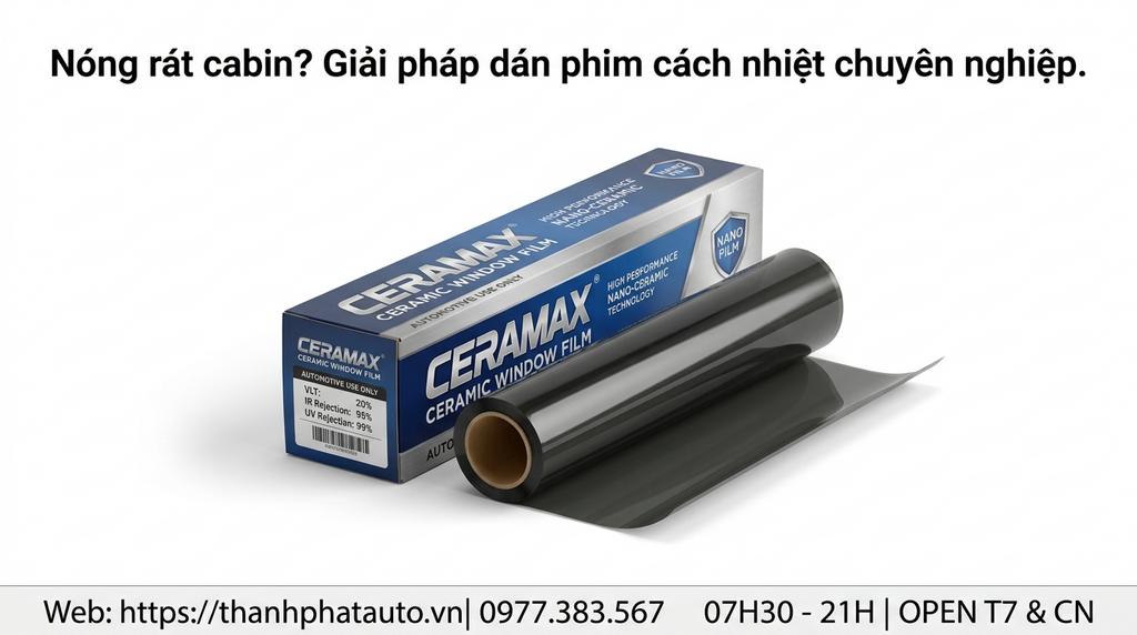 Nóng rát cabin? Giải pháp dán phim cách nhiệt chuyên nghiệp.